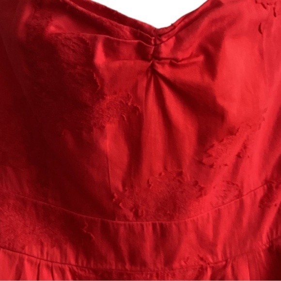 McQ by Alexander McQueen Red Strapless Dress - Picture 5 of 10